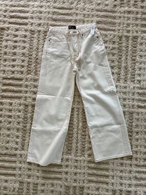 GAP High Rise Drawstring Wide-Leg Jeans